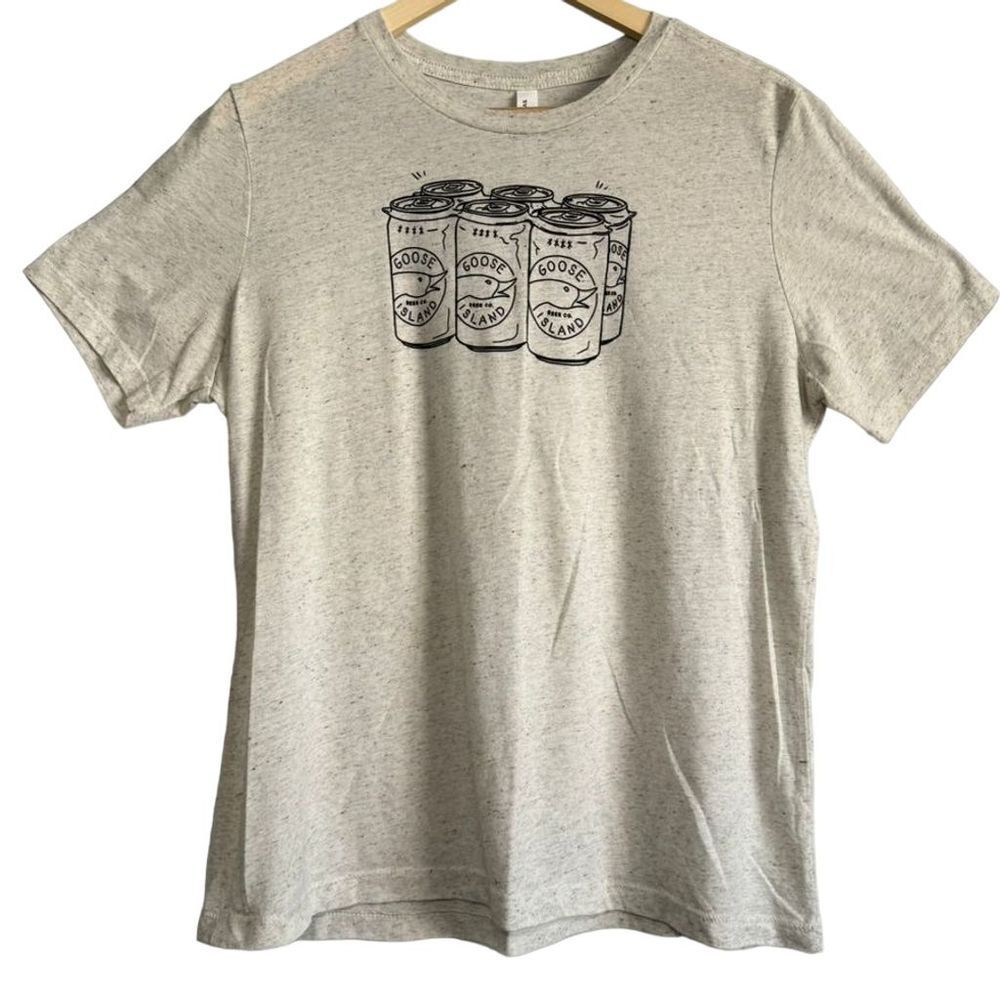 Goose Island Beer Co. Bella Canvas Gray Triblend Men’s Unisex T-Shirt Size Large